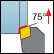 Ext. 100&deg; Diamond 75&deg;Face Appr